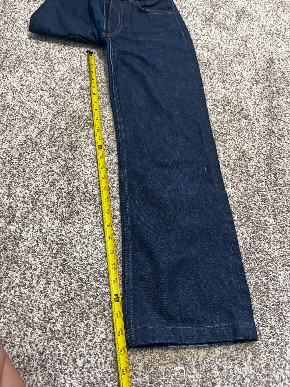 Zara High Rise Wide Leg Jeans Dark Wash Denim Size 2 EU 34 - Picture 8 of 11